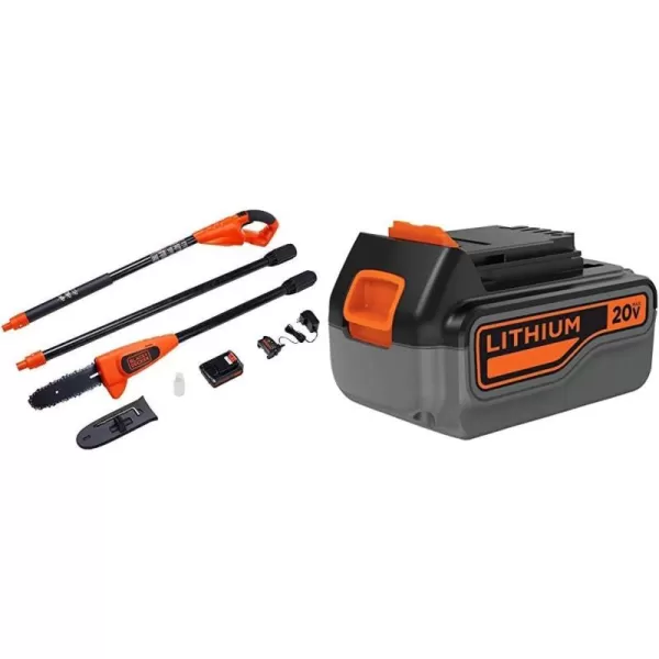 BLACK+DECKER 20V Max Pole Saw, 8-Inch, Cordless 