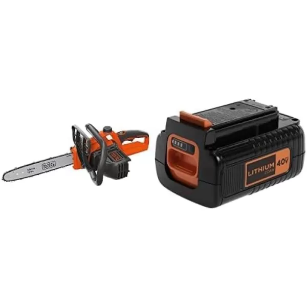 BLACK+DECKER 40V MAX* Cordless Chainsaw, Tool Only, 12 in. 