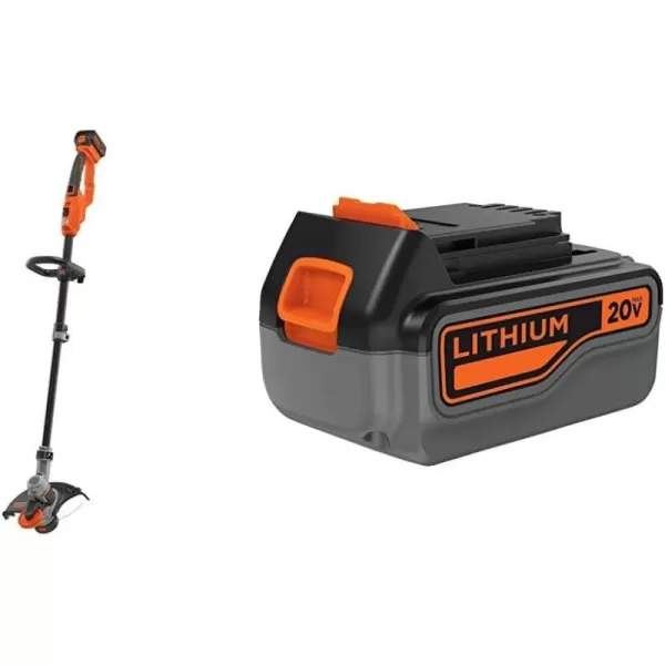 Black &amp; Decker LST400 12-Inch Lithium High Performance Trimmer and Edger, 20-volt