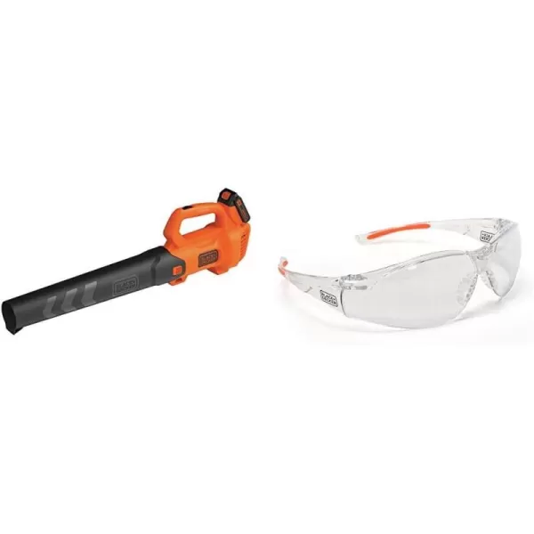 Black+Decker 20V MAX Cordless Leaf Blower, 2-Speed, Up to 90 MPH, with Battery and Charger 