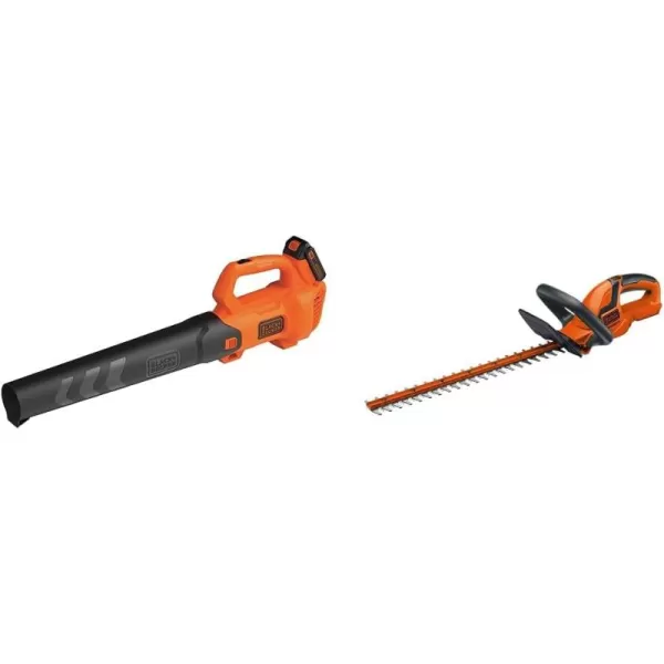 Black+Decker 20V MAX Cordless Leaf Blower, 2-Speed, Up to 90 MPH, with Battery and Charger 