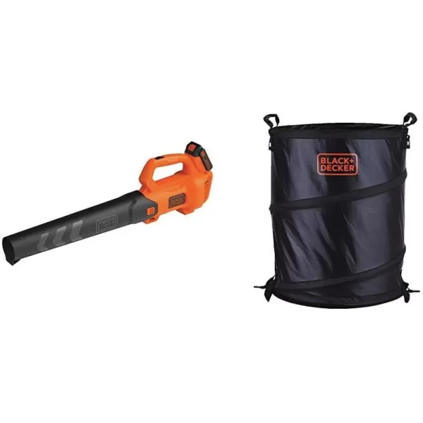 Black+Decker 20V MAX Cordless Leaf Blower, 2-Speed, Up to 90 MPH, with Battery and Charger 