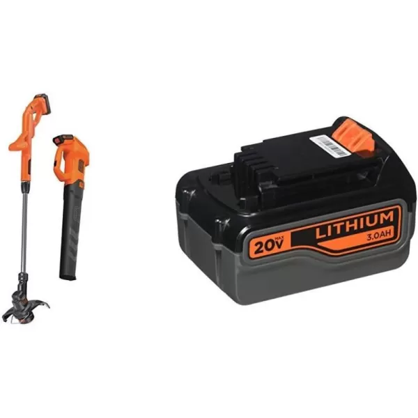 Black+Decker BCK279D2 20V MAXAxial Leaf Blower and String Trimmer Combo Kit