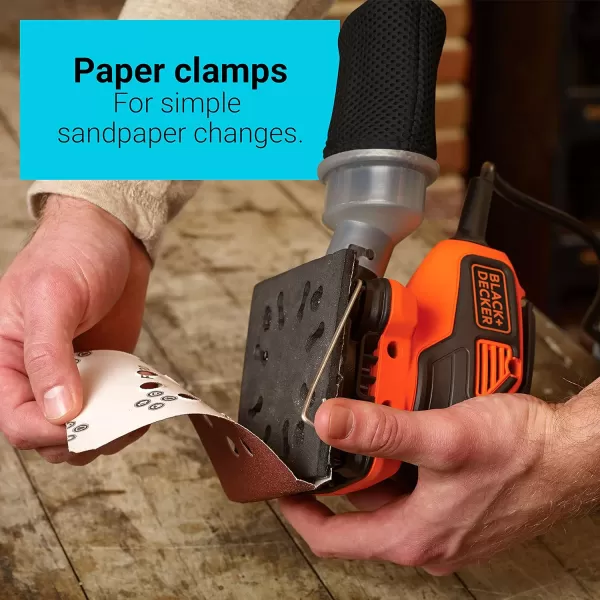 BLACK+DECKER 2.0 Amp Electric 1/4 Sheet Orbit Sander 