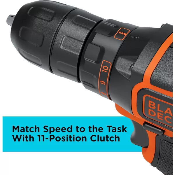 BLACK+DECKER 20V MAX Cordless Drill/Driver ,Pack of 1