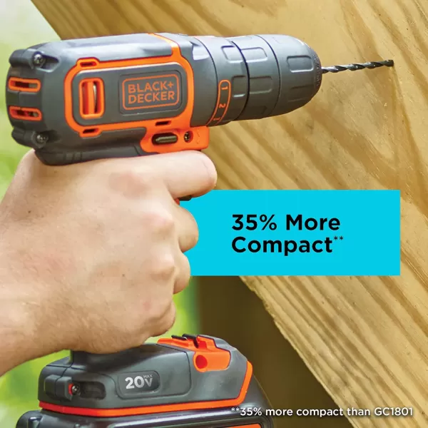 BLACK+DECKER 20V MAX Cordless Drill/Driver ,Pack of 1