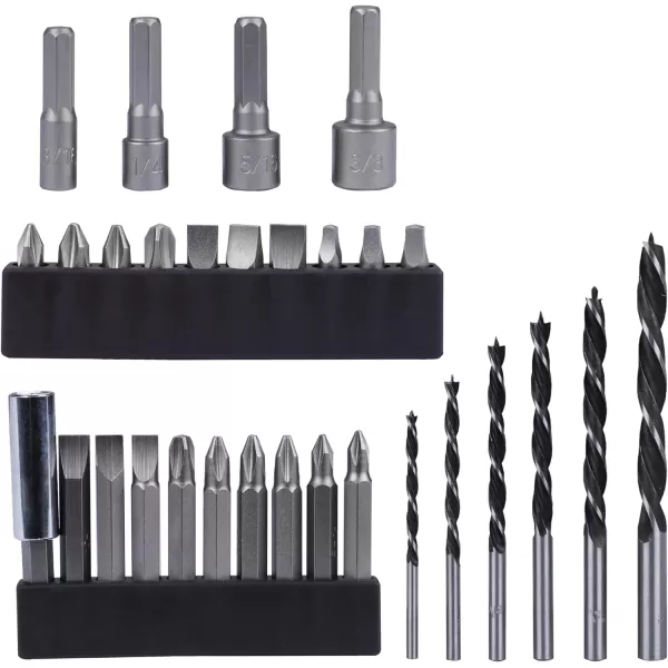 BLACK+DECKER 20V MAX Drill &amp; Home Tool Kit, 34 Piece , Orange