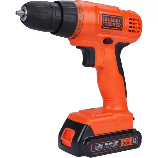 BLACK+DECKER 20V MAX Drill &amp; Home Tool Kit, 34 Piece , Orange