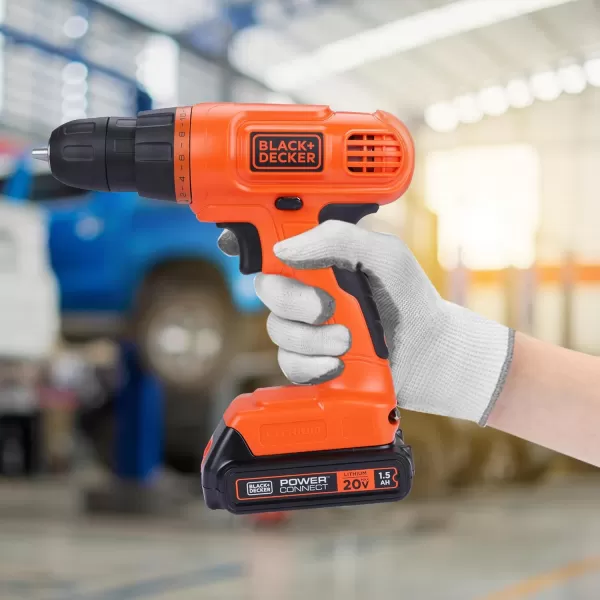 BLACK+DECKER 20V MAX Drill &amp; Home Tool Kit, 34 Piece , Orange