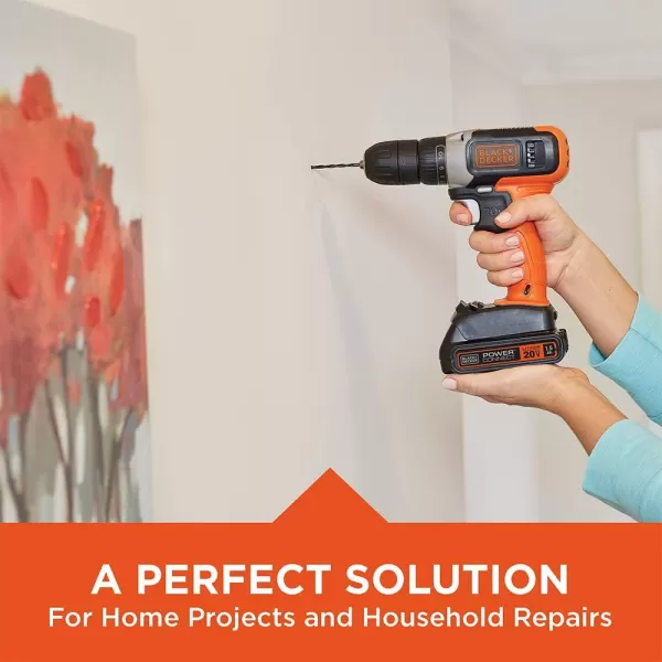 BLACK+DECKER 20V MAX Drill with Home Tool Kit, 66-Piece 