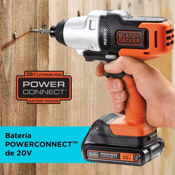 BLACK+DECKER 20V MAX MATRIX Drill, Power Tool Combo Kit, 6-Tool Set, Cordless Tool Set 