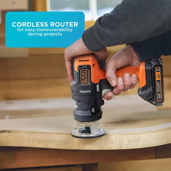 BLACK+DECKER 20V MAX* Matrix Cordless Drill Combo Kit, 2-Tool , Orange