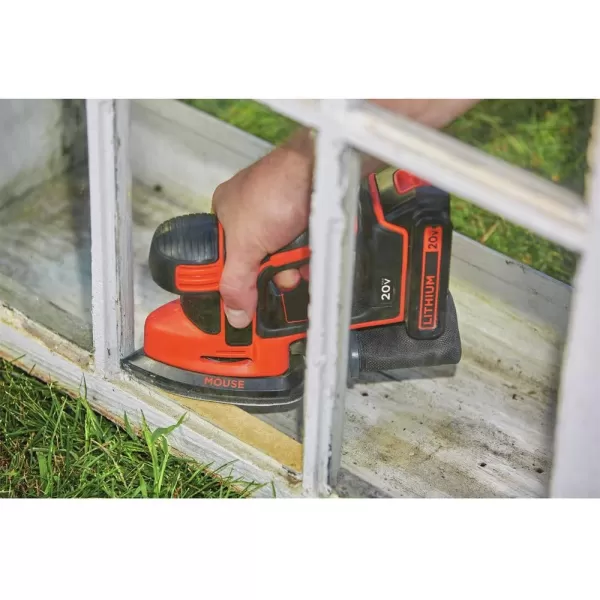 BLACK+DECKER 20V MAX* Mouse Sander, Tool Only 