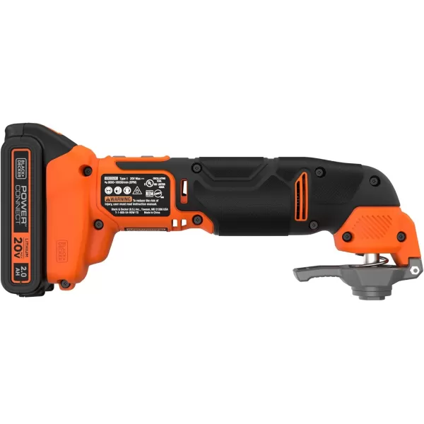 BLACK+DECKER 20V MAX Multi Tool, Oscillating Tool Kit, 6-Speed, Quick Blade Change For Multi-Tool Needs, Cordless 
