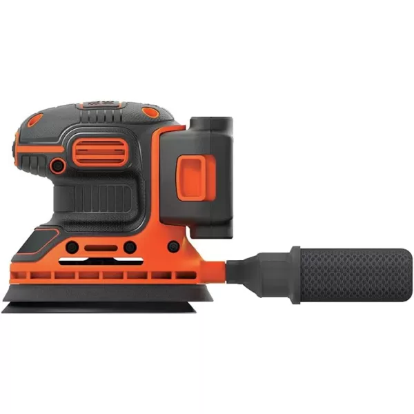BLACK+DECKER 20V MAX Orbital Sander, Cordless, 12,000 OPM, 2 Sandpaper Sheets, Battery and Charger Included 