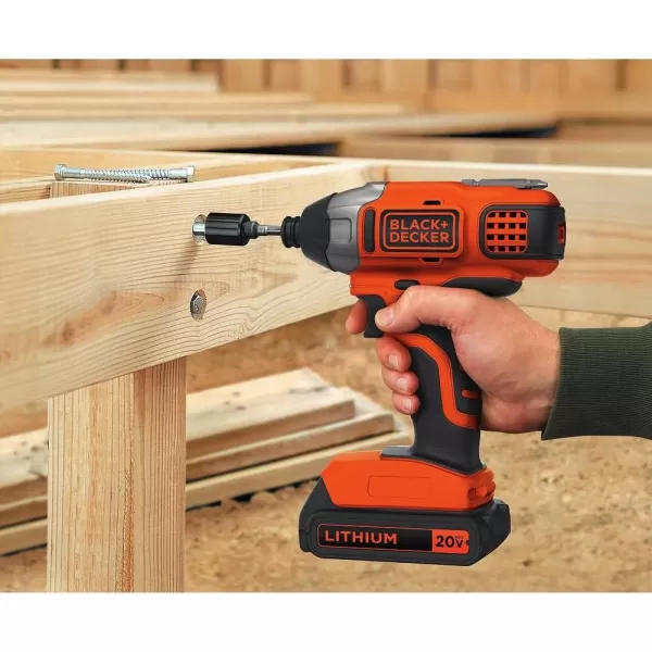 BLACK+DECKER 20V MAX* POWERCONNECT 1/4 in. Cordless Impact Driver Kit 