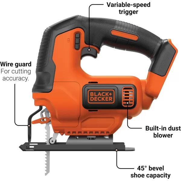 BLACK+DECKER 20V MAX* POWERCONNECT Cordless Jig Saw  