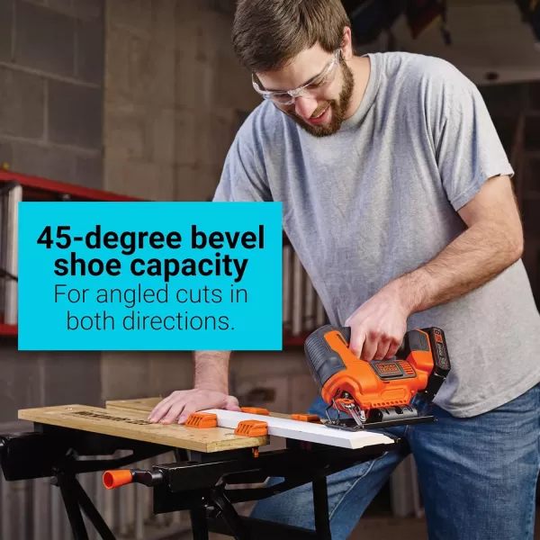 BLACK+DECKER 20V MAX* POWERCONNECT Cordless Jig Saw 