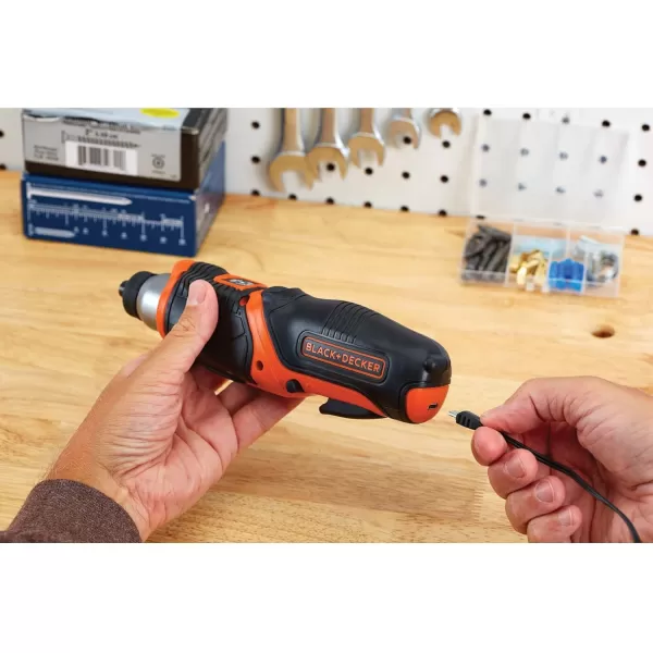 BLACK+DECKER 4V MAX* Cordless Screwdriver with Picture-Hanging Kit 