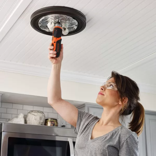 BLACK+DECKER 4V MAX* Cordless Screwdriver with Picture-Hanging Kit 
