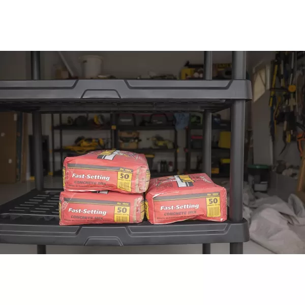 BLACK+DECKER, 5-Tier Heavy Duty Ventilated Storage Shelf, 150 lbs/Shelf , Plastic Shelving Unit [2 Pack])