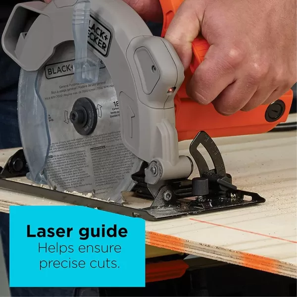 BLACK+DECKER 7-1/4-Inch Circular Saw with Laser, 13-Amp 