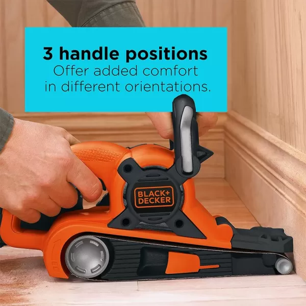 BLACK+DECKER Belt Sander with Dust Bag, 7-Amp, 3-Inch by 21-Inch 