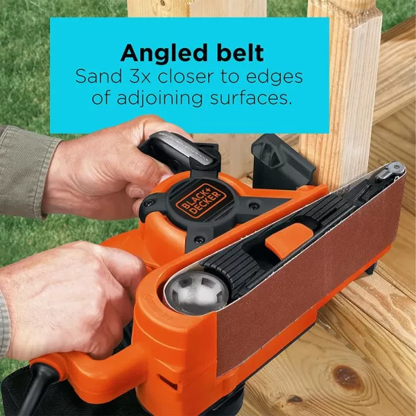BLACK+DECKER Belt Sander with Dust Bag, 7-Amp, 3-Inch by 21-Inch 