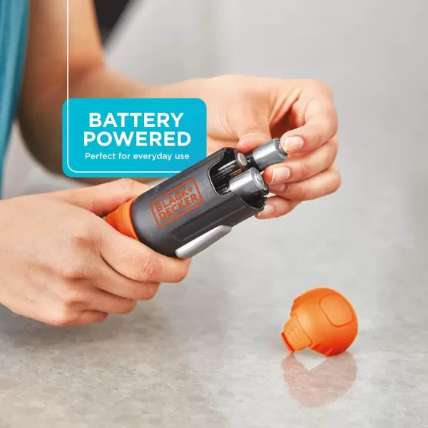 BLACK+DECKER Cordless Screwdriver, Alkaline 