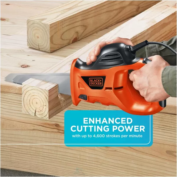 BLACK+DECKER Electric Hand Saw with Storage Bag, 3.4-Amp 