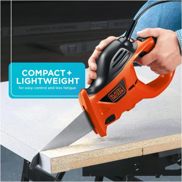 BLACK+DECKER Electric Hand Saw with Storage Bag, 3.4-Amp 