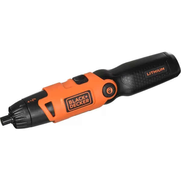 BLACK+DECKER Electric Screwdriver, Cordless, 180 RPM, 3.6V, Spindle Lock with Pivoting Handle, Charger and 2 Hex Shank Bits Included 