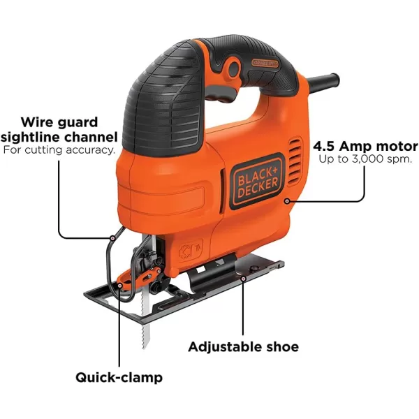 BLACK+DECKER Jig Saw, 4.5 -Amp 