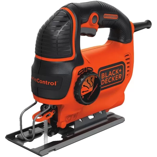 BLACK+DECKER Jig Saw, 5-Amp, 3,000 Blade Speed, 45 Degree Beveled Cuts, ¾-Inch Orbital Blade, 4 Curve Settings, Corded 
