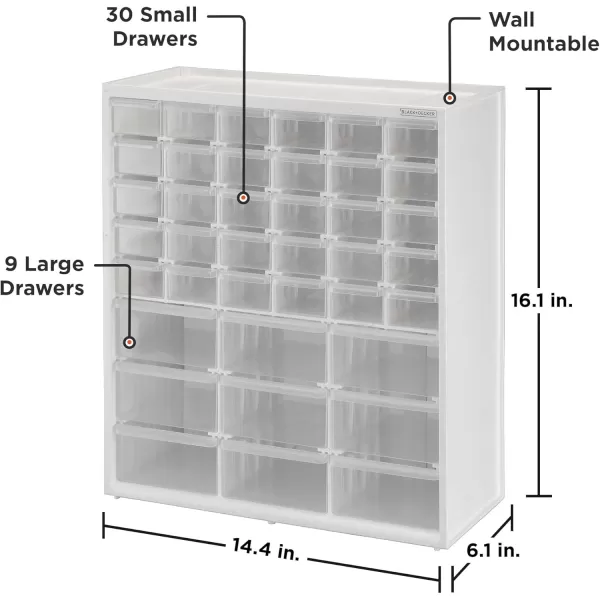 BLACK+DECKER Large &amp; Small 39 Drawer Bin System 