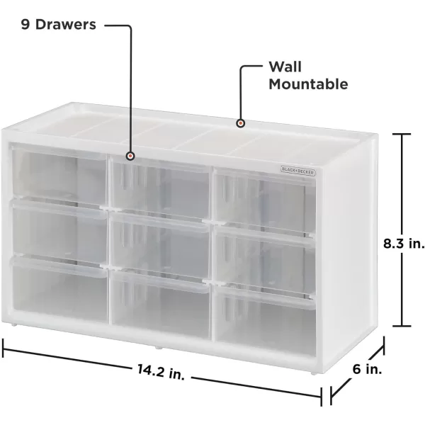 BLACK+DECKER Large &amp; Small 39 Drawer Bin System 