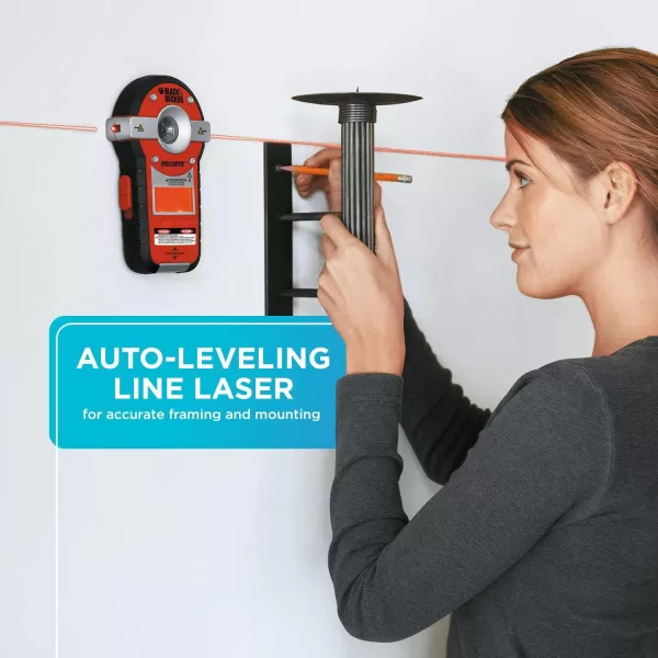 BLACK+DECKER Line Laser, Auto-leveling with Stud Finder 