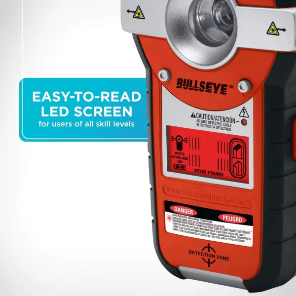 BLACK+DECKER Line Laser, Auto-leveling with Stud Finder 
