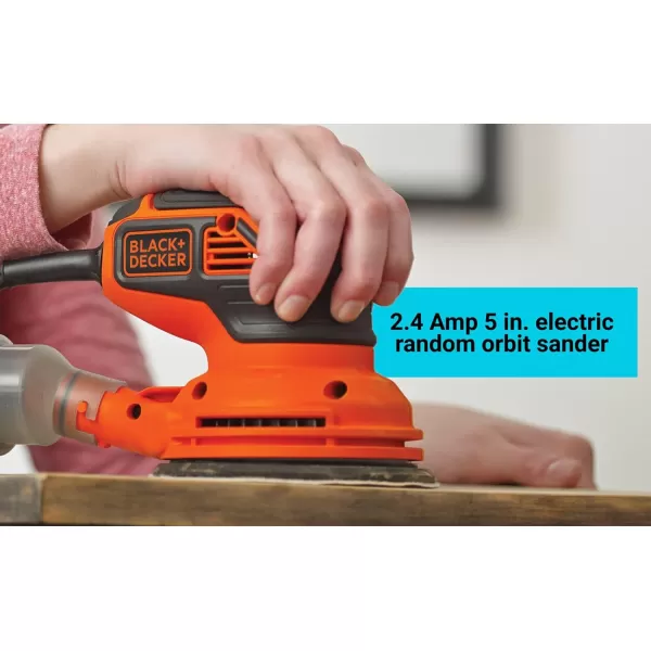 BLACK+DECKER Orbital Sander, 5-inch Disc Sander, Corded 