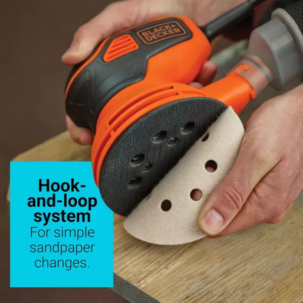 BLACK+DECKER Orbital Sander, 5-inch Disc Sander, Corded 