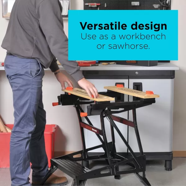 BLACK+DECKER Portable Work Bench and Vise 