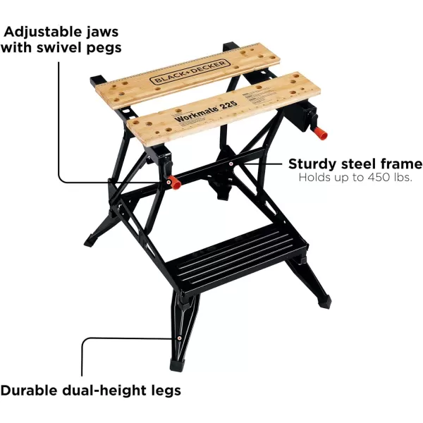 BLACK+DECKER Portable Work Bench and Vise 