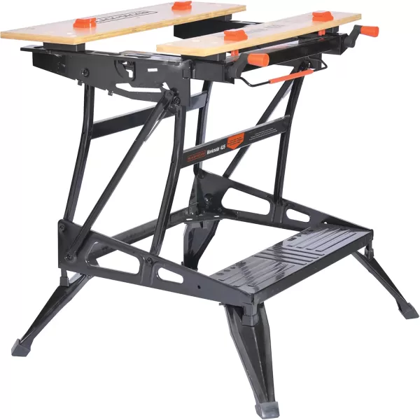 BLACK+DECKER Portable Workbench, Workmate Folding Workbench, 550 lb. Capacity with Clamps for Woodworking 