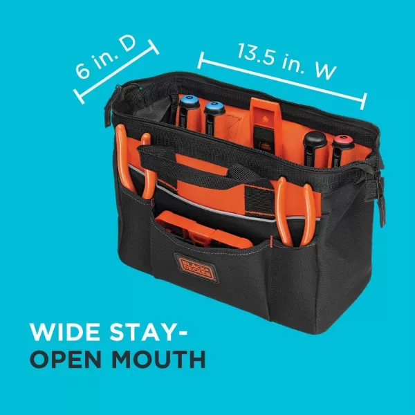 BLACK+DECKER Tool Bag, 12-inch 