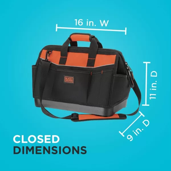 BLACK+DECKER Tool Bag, 16-inch 