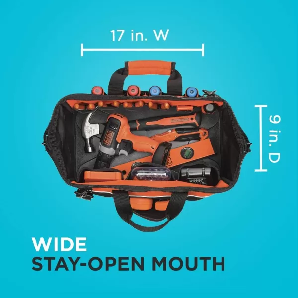 BLACK+DECKER Tool Bag, 16-inch 