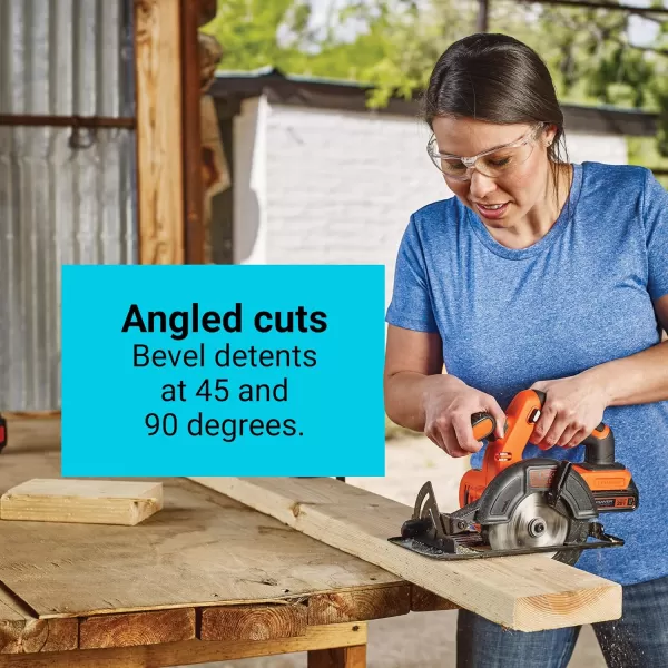 Black And Decker 20-Volt 5-1/2-In Cordless Circular Saw 