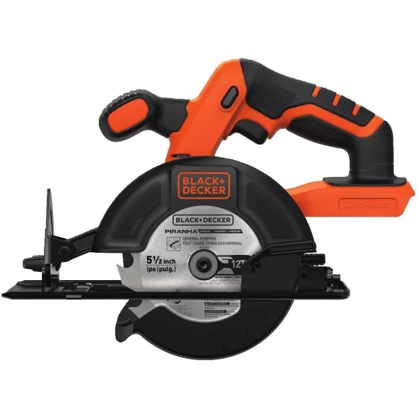 Black And Decker 20-Volt 5-1/2-In Cordless Circular Saw 