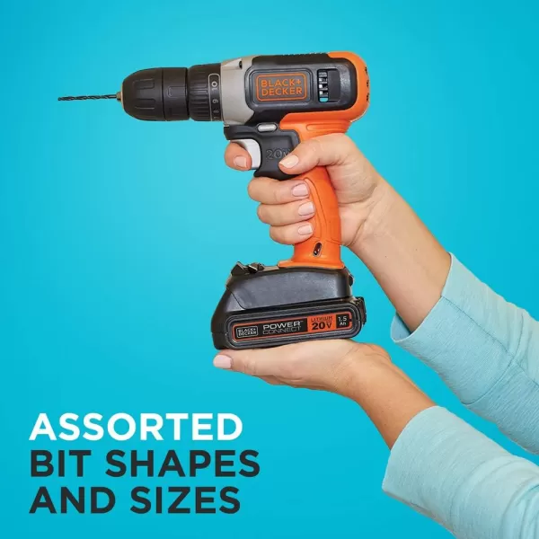beyond by BLACK+DECKER 4V MAX* Cordless Screwdriver, Fast Charge, 1-Inch Assorted Bits 