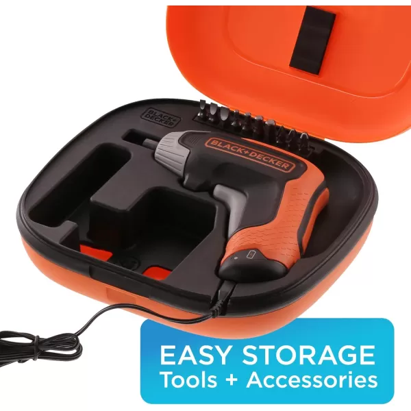 beyond by BLACK+DECKER 4V MAX* Cordless Screwdriver, Fast Charge, 1-Inch Assorted Bits 